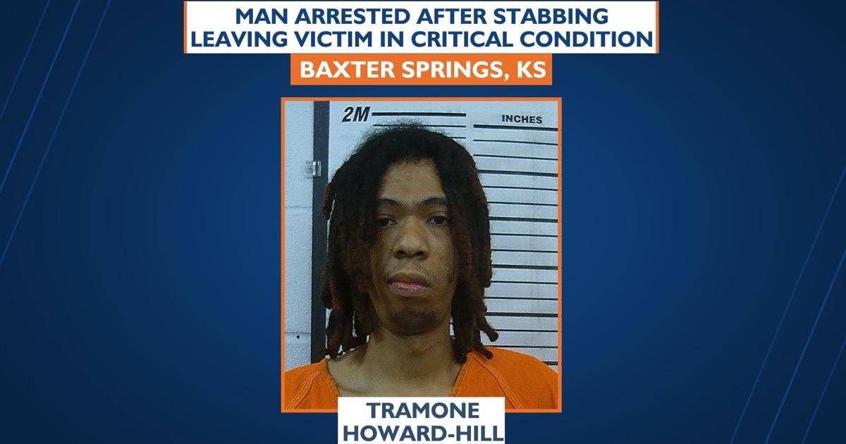 Baxter Springs man arrested after stabbing leaves victim in critical condition