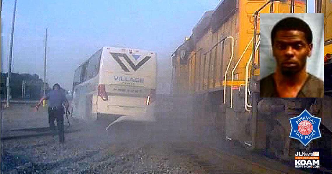 Man driving stolen motorcoach bus leads police on pursuit that ends on ...