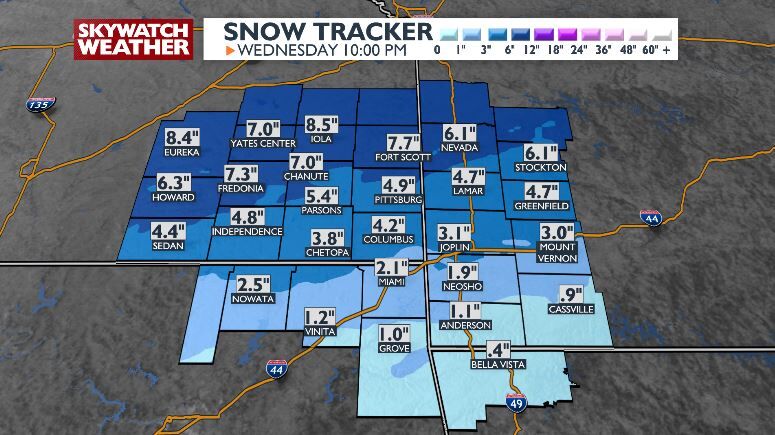 Snow Tracker Predicts Varying Snow Amounts with Greater Accumulation in ...