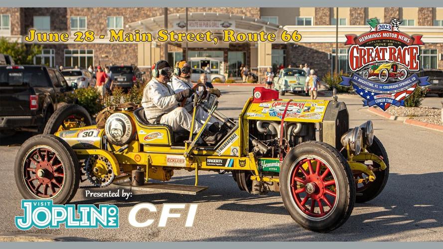 The Great Race in Downtown Joplin; 100+ Vintage cars racing across the country for time Joplin
