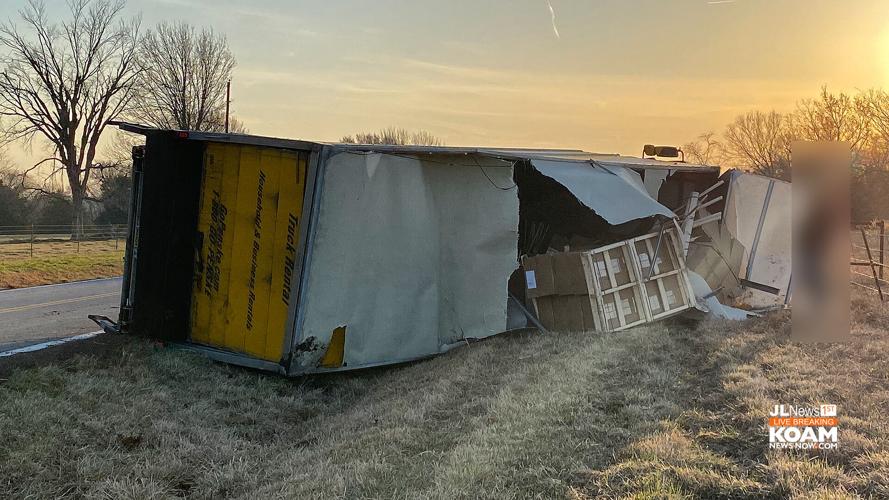 Baseline blvd large box truck rollover crash joplin news first