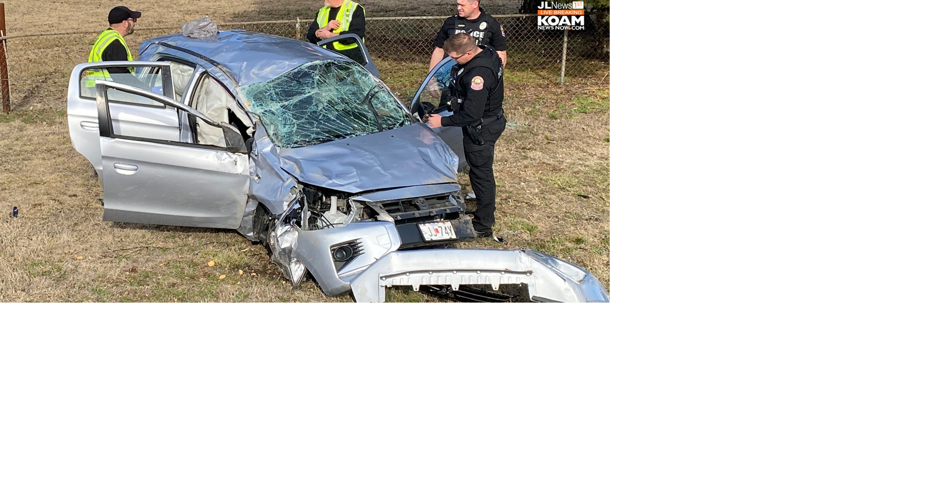 Car overturns multiple times in Airport Drive crash | Joplin News First ...