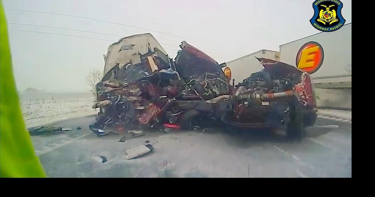 BODYCAM: See firsthand snowstorm weekend crashes in Missouri