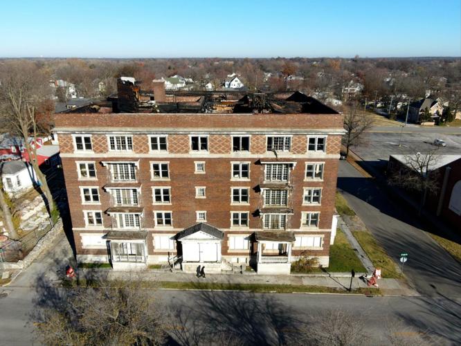 Photographer shares images, drone video of Olivia building damage