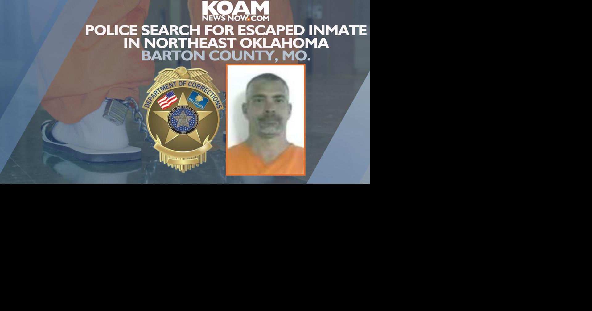 UPDATE Police capture escaped inmate in Northeast Oklahoma Crime