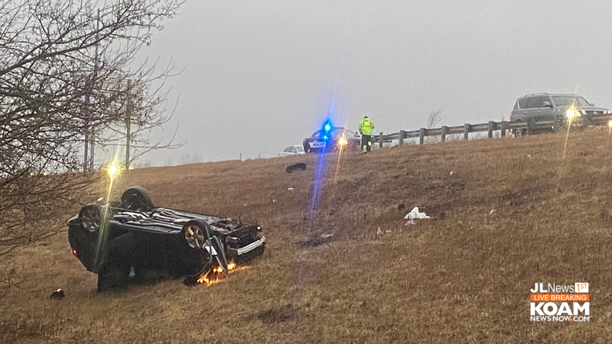SUV overturns off 249 in rain at Joplin Autoaccident