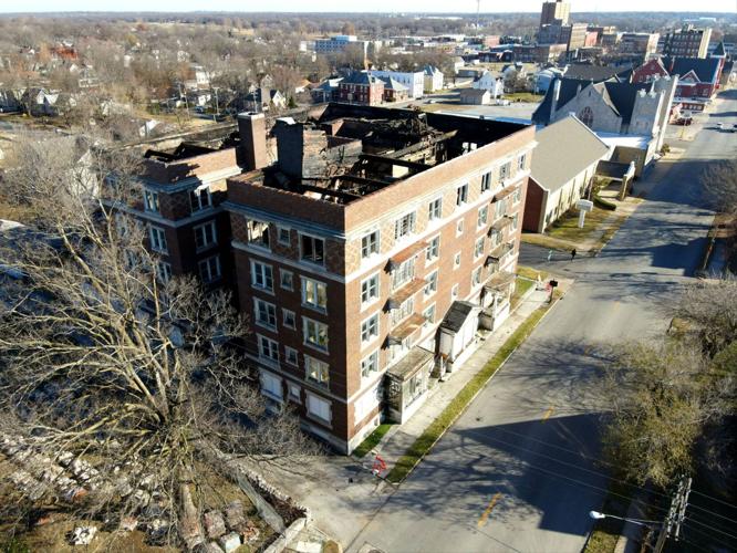 Photographer shares images, drone video of Olivia building damage