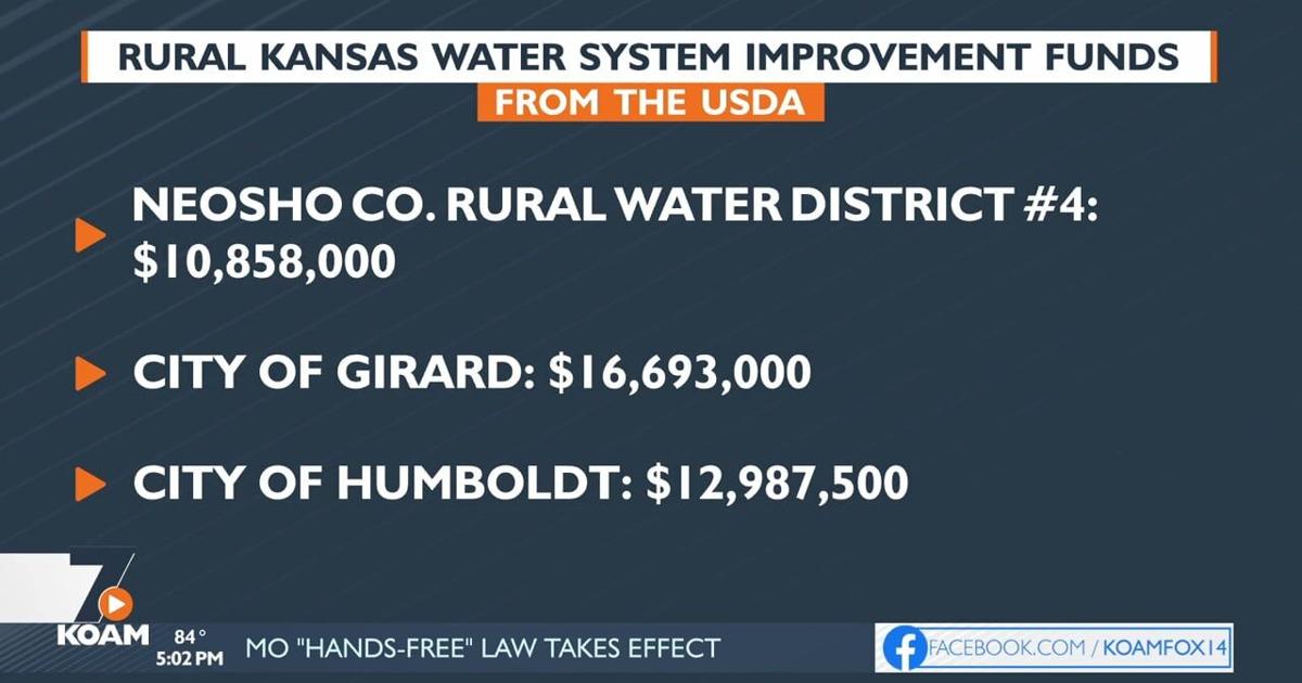 USDA loans issued to help improve Kansas rural water systems | Kansas ...