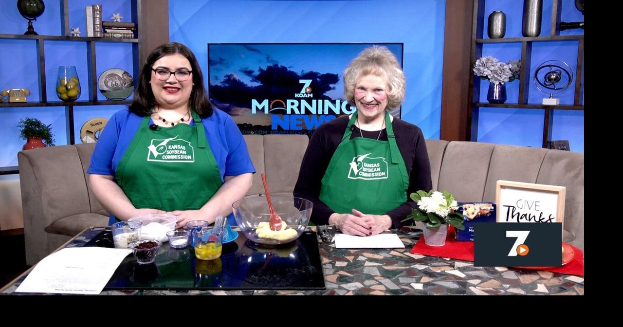 Kansas Soybean Commission: "Cherry Almond Muffins" recipe