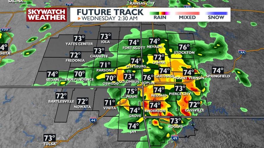 Severe storm chances tonight, record breaking temperatures tomorrow ...