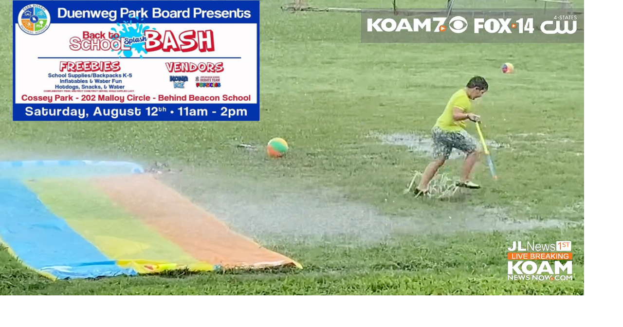 Duenweg kids enjoy Back to School Splash Bash; K6th go home with