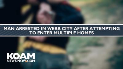 Man arrested in Webb City after attempting to enter multiple homes ...