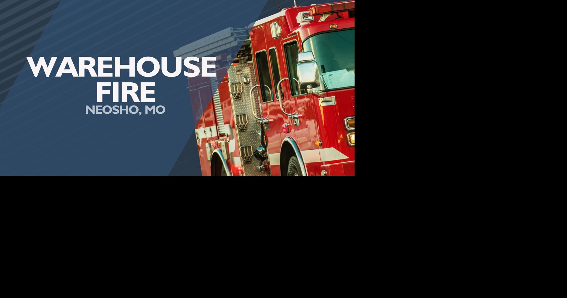 Neosho Fire Department extinguishes structure fire at Haas warehouse