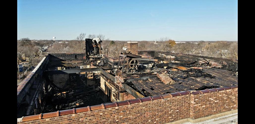 Photographer shares images, drone video of Olivia building damage