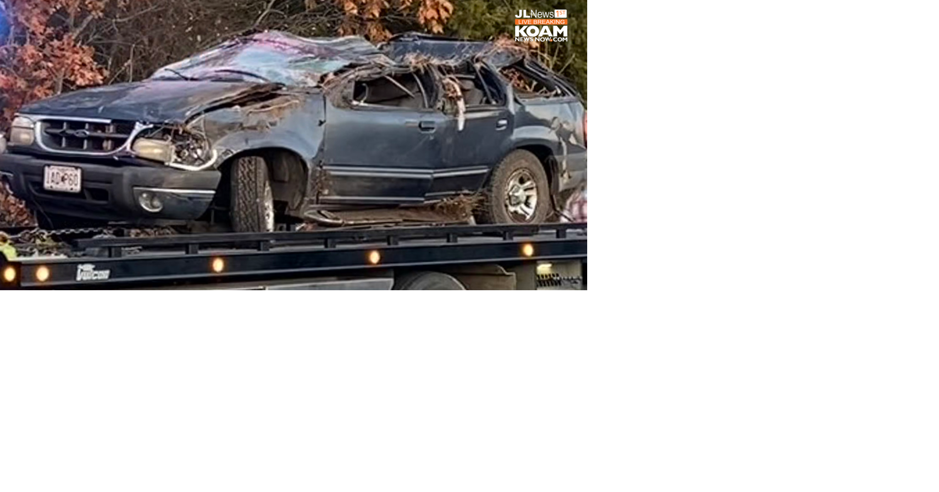 SUV flattened in rollover crash near Granby | Joplin News First ...
