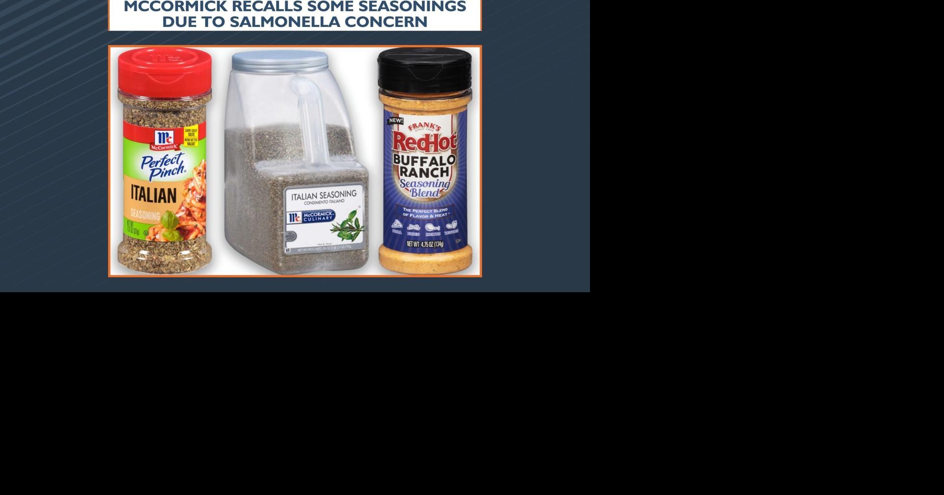 McCormick Recalls Spices Over Salmonella Risk