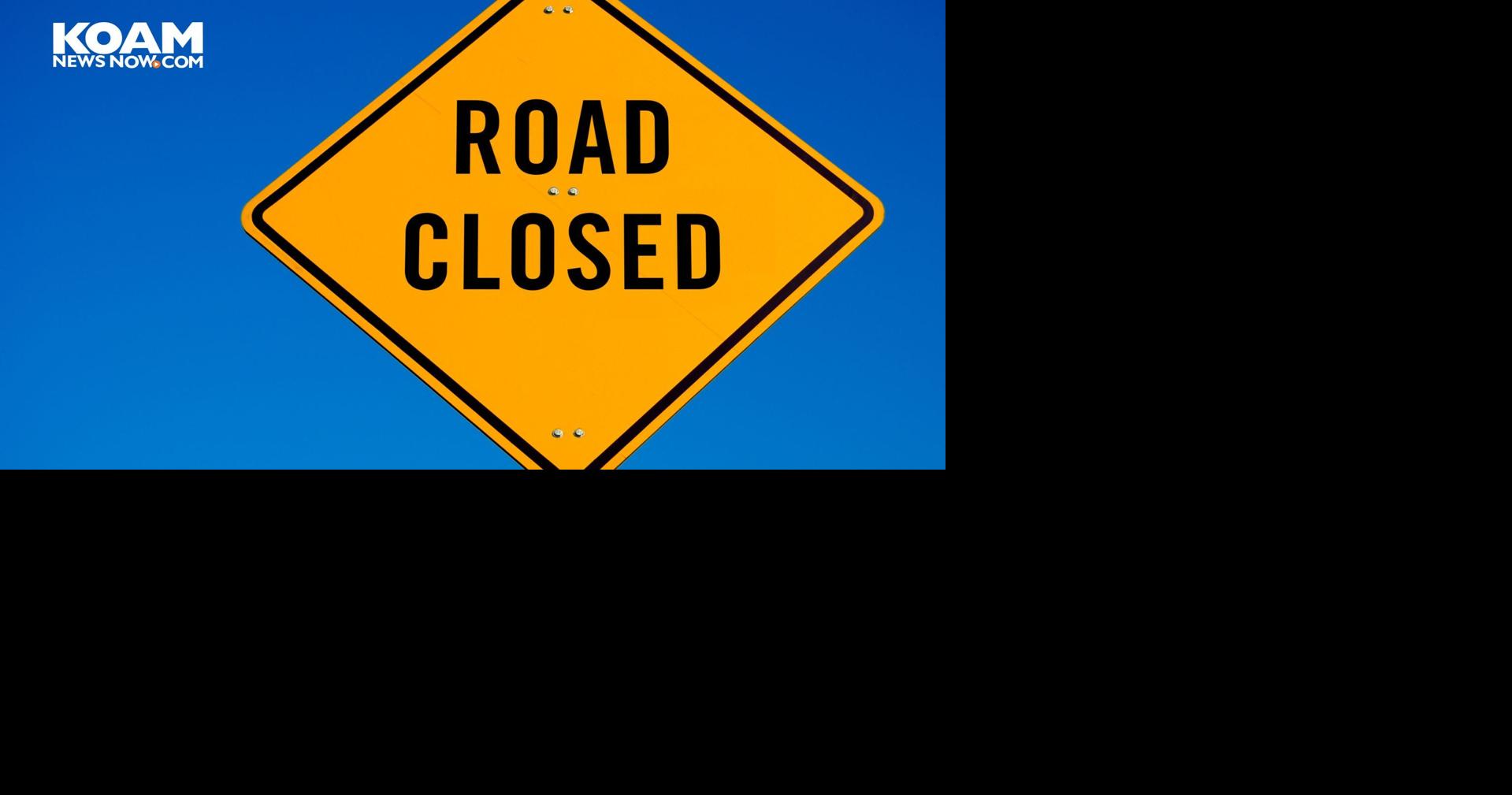 Road closure on Route 171 for bridge construction