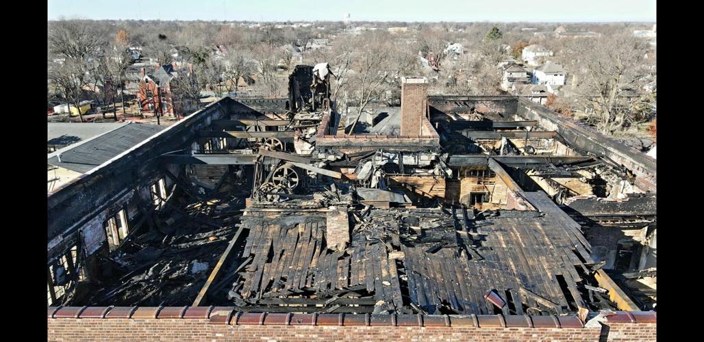 Photographer shares images, drone video of Olivia building damage