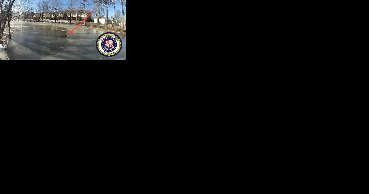 Police Officer rushes into action, saving boy who fell through ice at apartment complex [Body Cam] - Vimarsana News