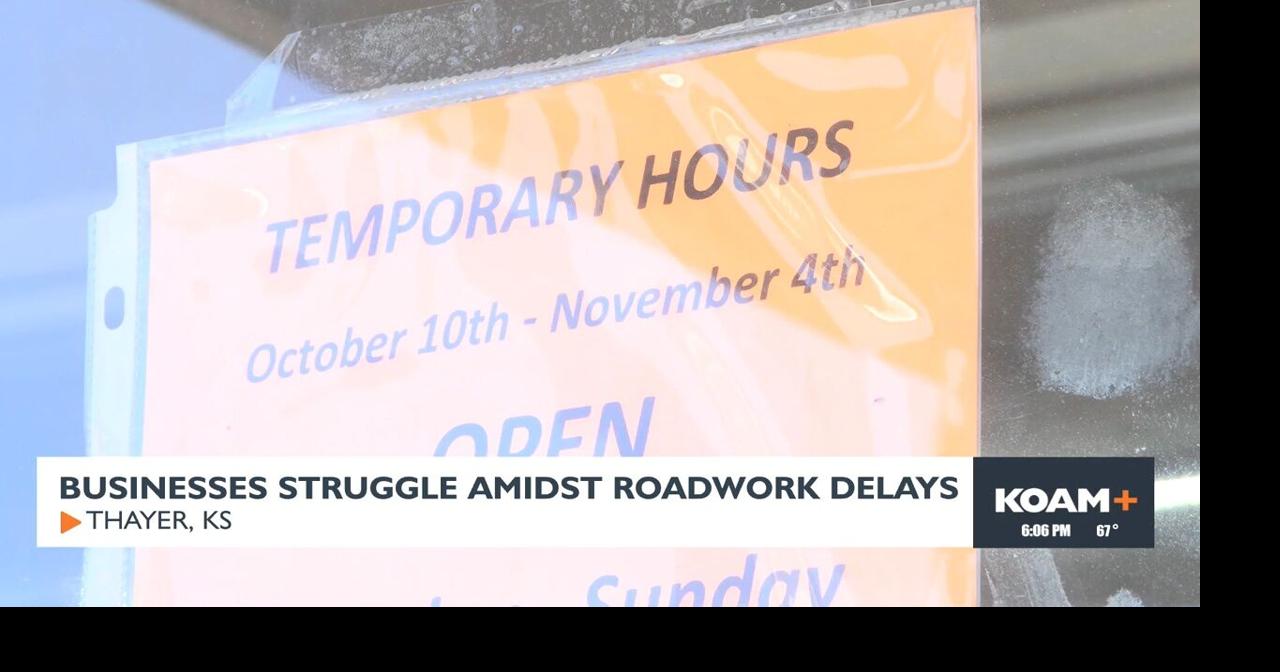 Thayer, KS businesses struggle amid Highway 169 construction delays