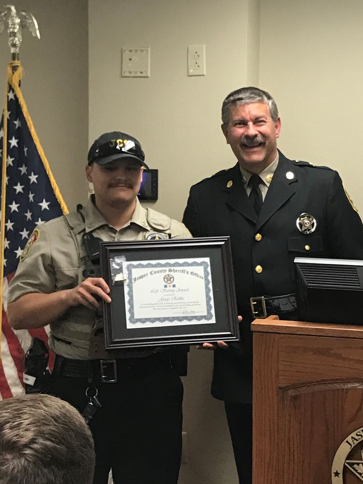 Jasper County Sheriff’s office recognizes new and existing officers ...