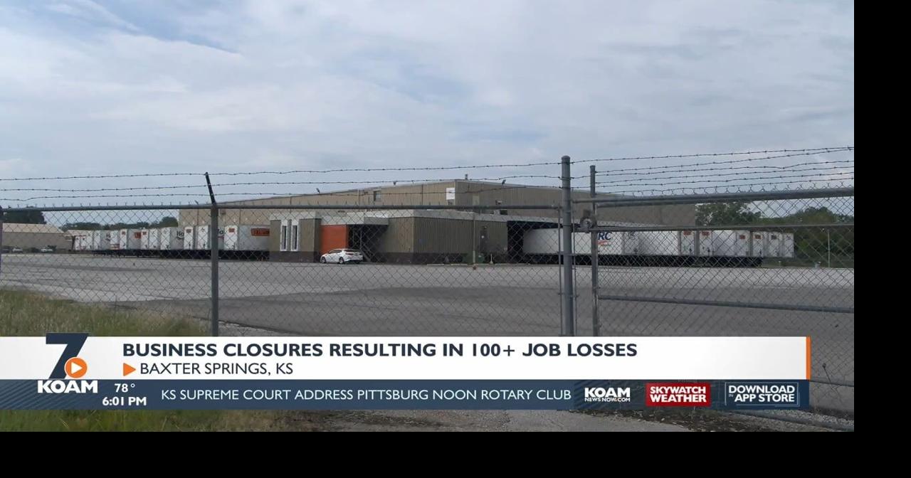 Baxter Springs faces job losses as two companies close their doors