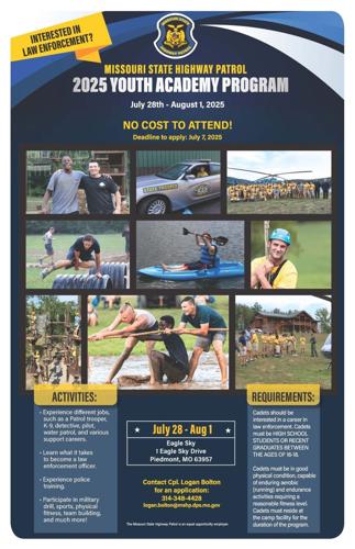Missouri State Highway Patrol Youth Academy Program 2025
