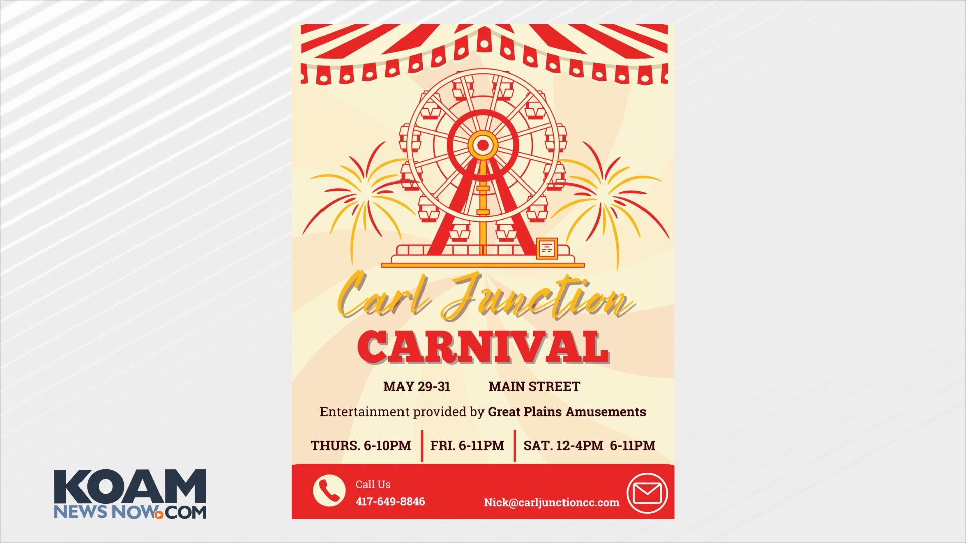 Carl Junction to host a Carnival this weekend | Events
