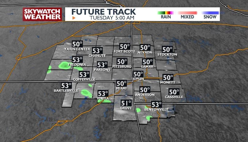 A nice start to the week ahead of more shower & storm chances | Top ...
