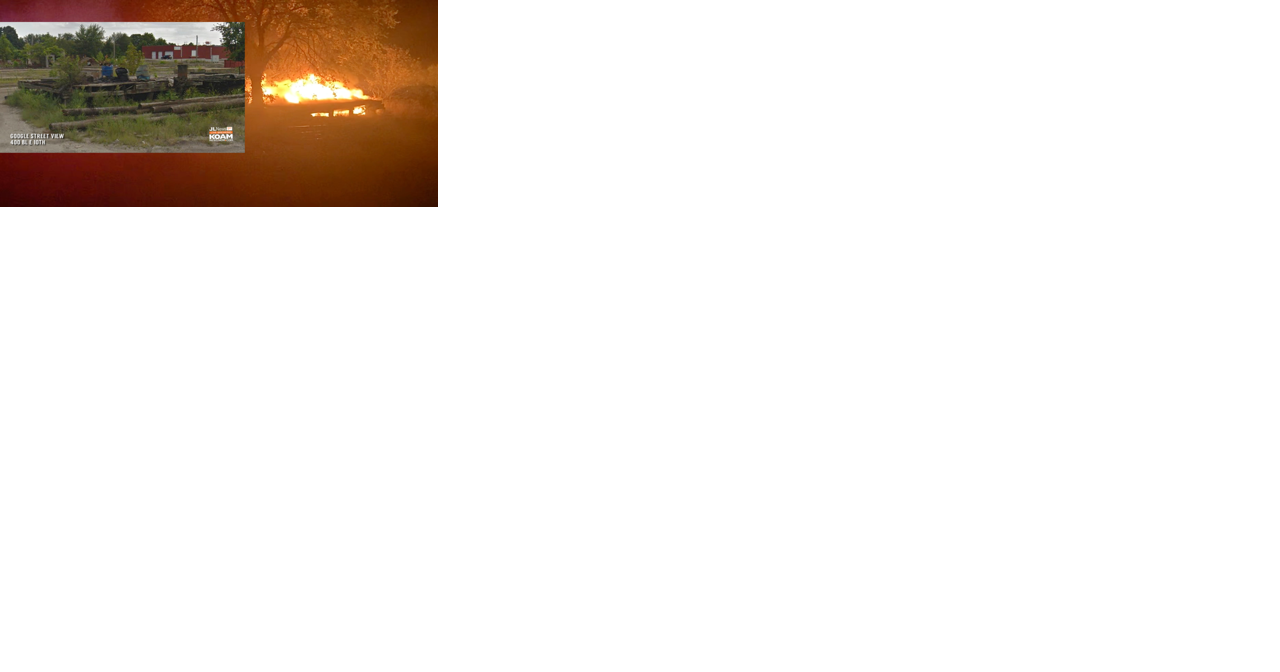 Fire along railroad tracks in Joplin, former rail yard loading platform burns - Vimarsana News