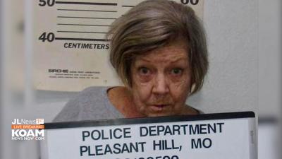 Bonnie Gooch, 78, courtesy Pleasant Hill Police Dept, Cass County Jail, April 5, 2023.