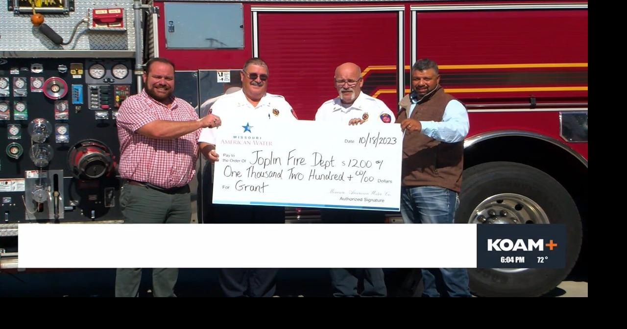 Joplin FD receives grant from 2023 Missouri American Water Program
