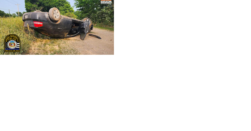 Car stolen out of Joplin flips in crash fleeing Aurora Marionville Police; Pair arrested after foot pursuit - Vimarsana News