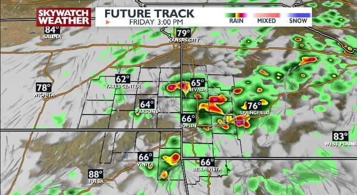 Slow Moving Cold Front Brings Rain for Most of Friday, Peaking in the ...
