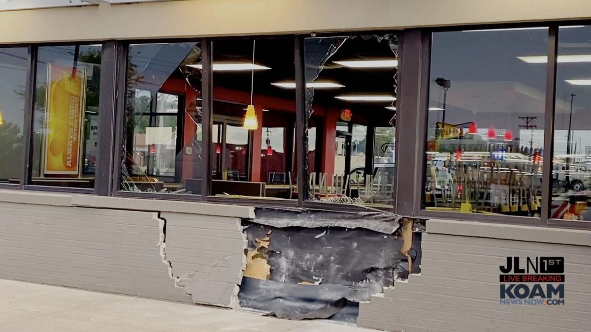 Vehicle crashes into b City Burger King Joplin News First