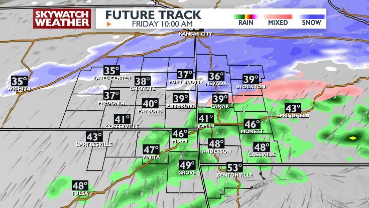 Cold Front Brings Strong Winds and Light Wintry Mix to Region on Friday ...