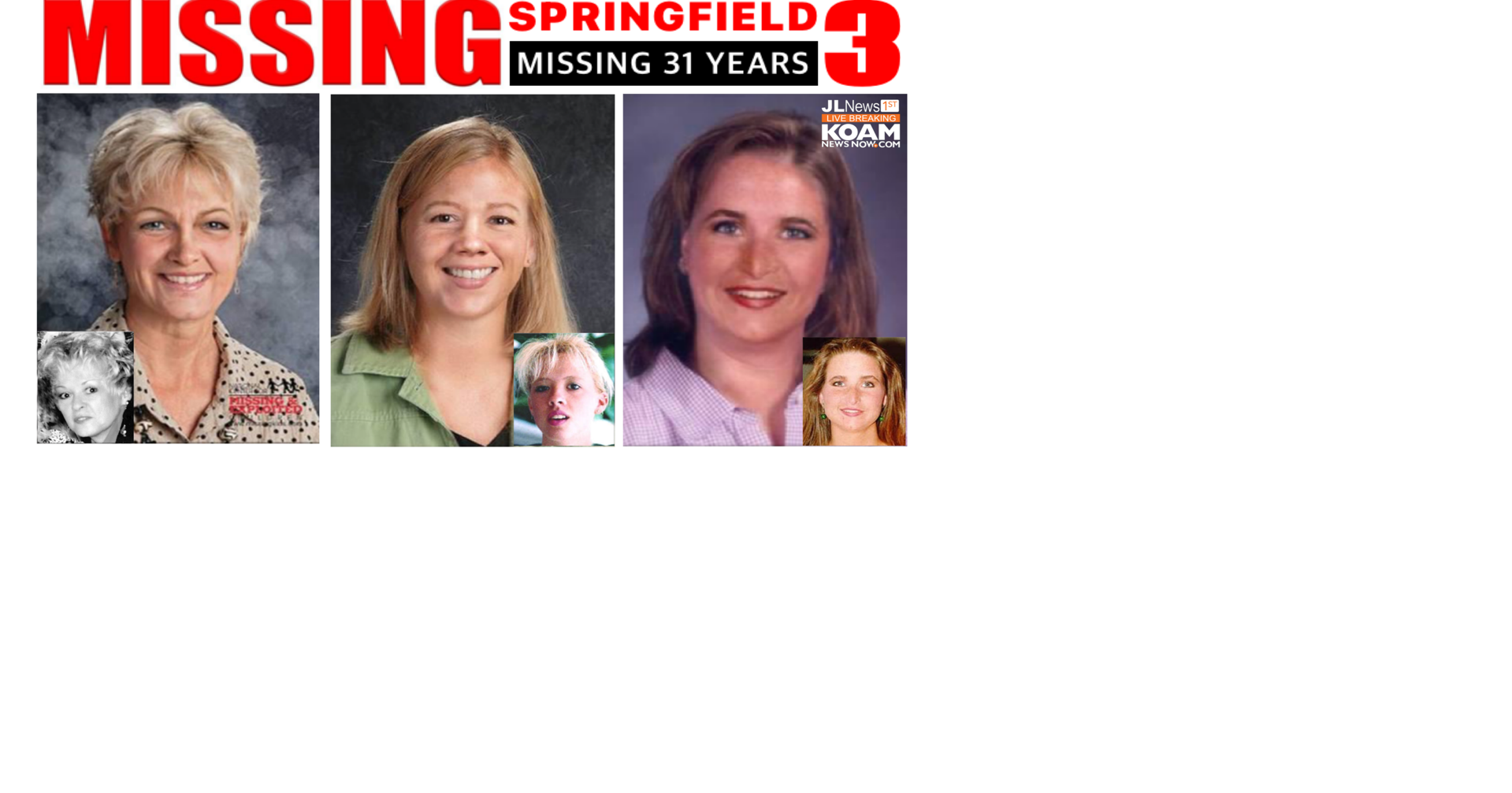 The Springfield 3, now missing 31 years Joplin News First