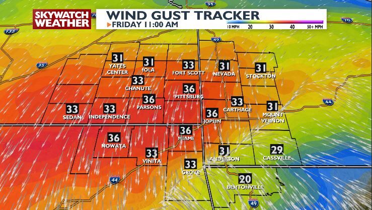 Cold Front Brings Strong Winds and Light Wintry Mix to Region on Friday ...