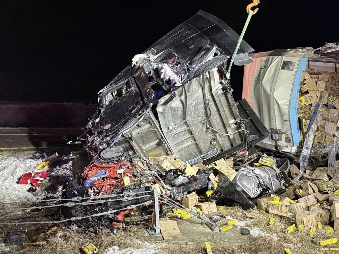 I-44: Semi loaded with Press'n Seal plastic wrap crashes | Joplin