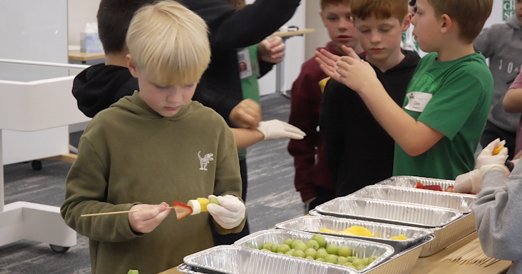 Elementary students explore health careers during spring break camp