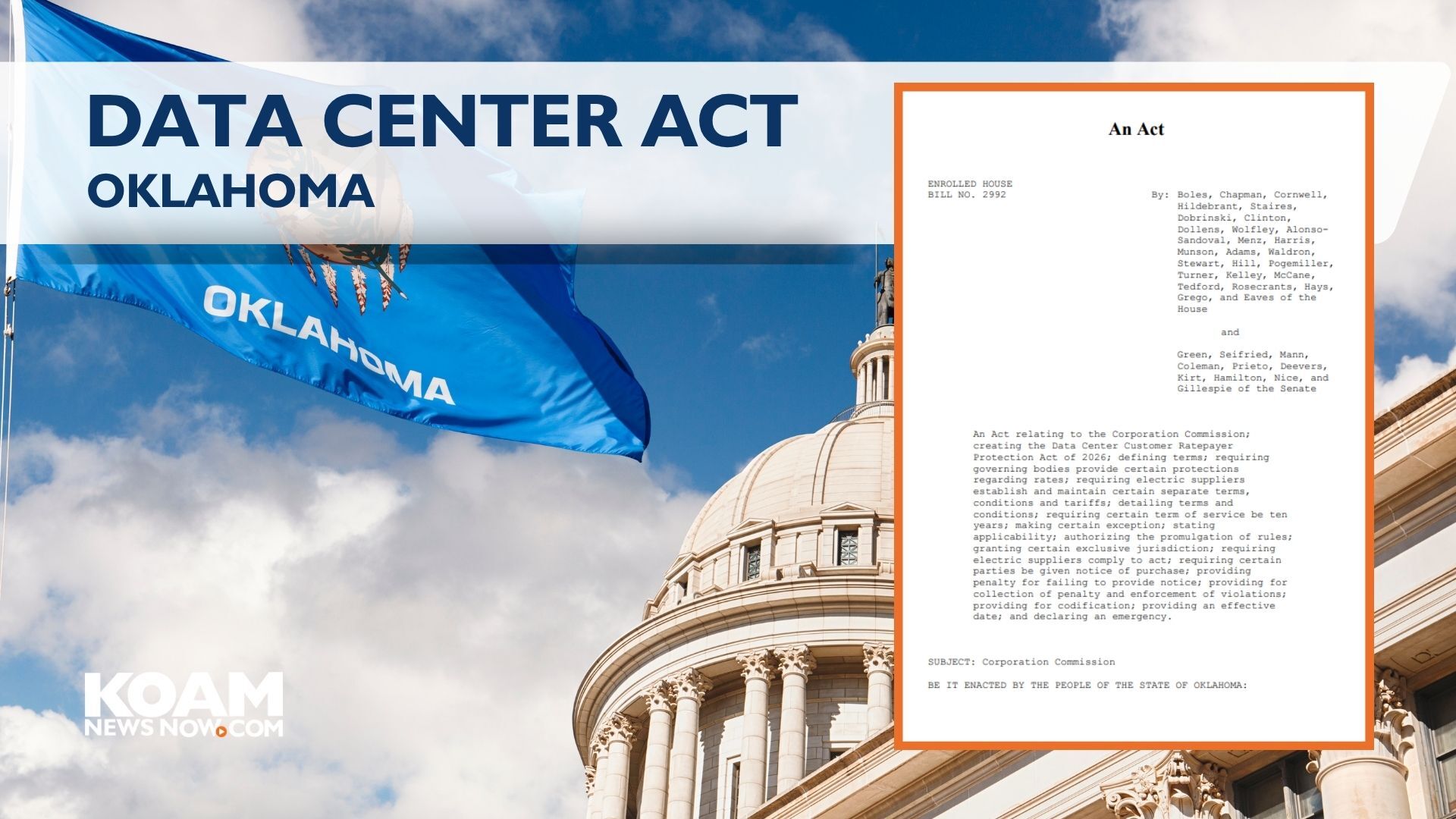Oklahoma Governor signs Data Center Ratepayer Protection Act | Oklahoma ...