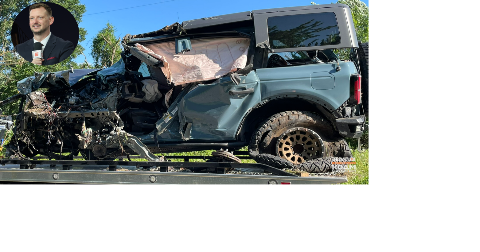 Serious crash injures local man, ESPN analyst |