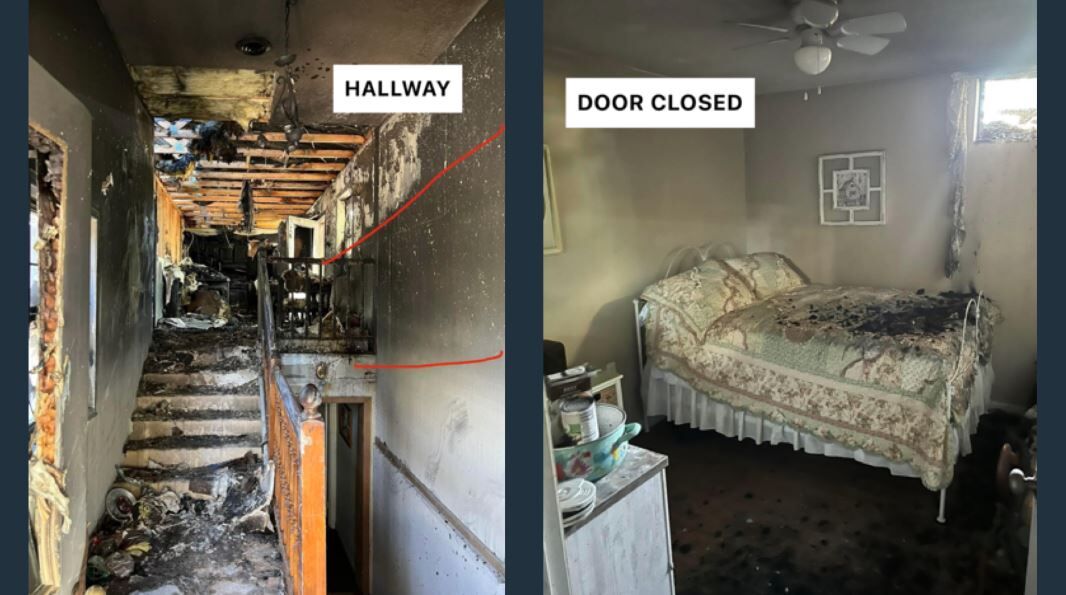 Joplin Fire Dept Importance of sleeping with your door closed