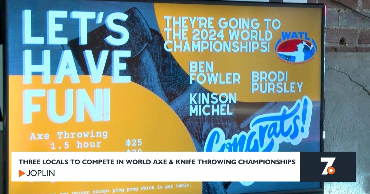 Three local axe throwers take aim at the World Axe and Knife Throwing Championships - Vimarsana News