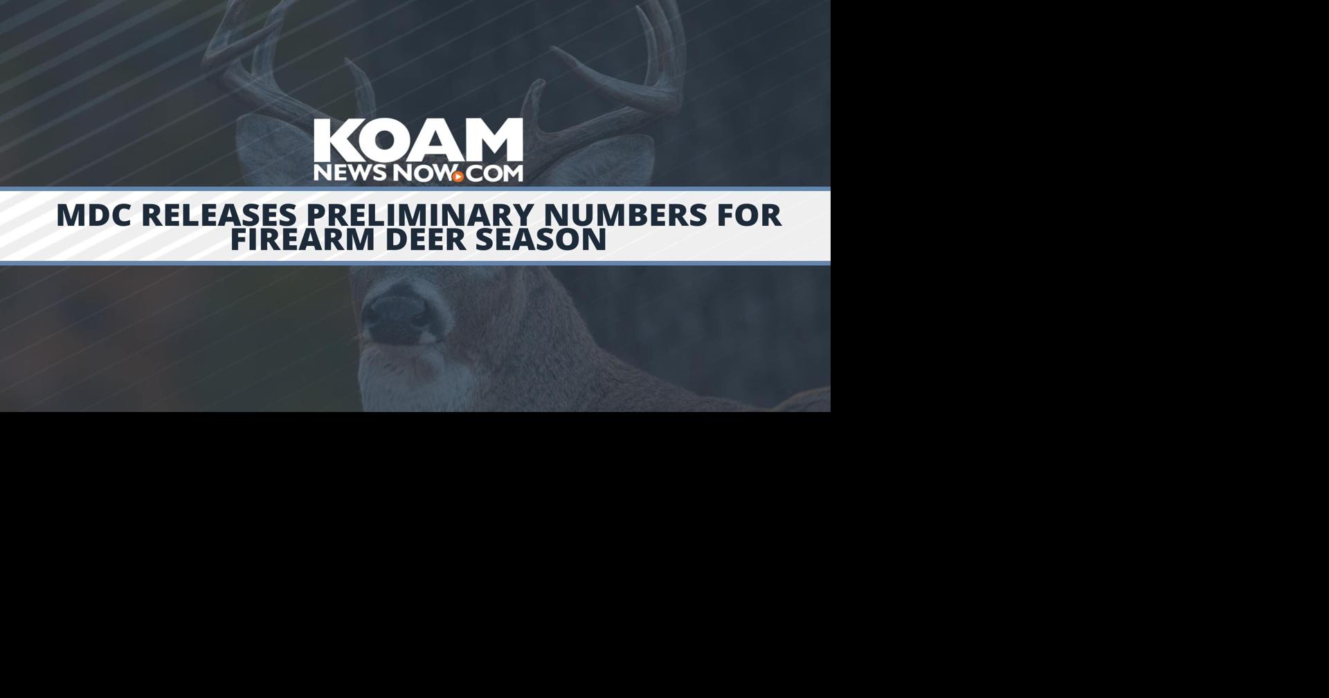 MDC releases preliminary numbers for firearm deer season Hunting