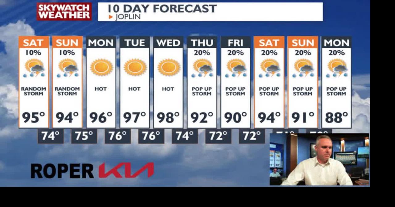 Heating up again over the weekend with a few rain chances. | Video ...