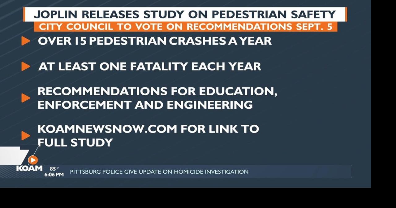 Pedestrian safety and awareness study completed for Joplin Missouri