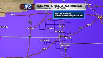 Freeze Warning for Wednesday Morning | Weather | koamnewsnow.com
