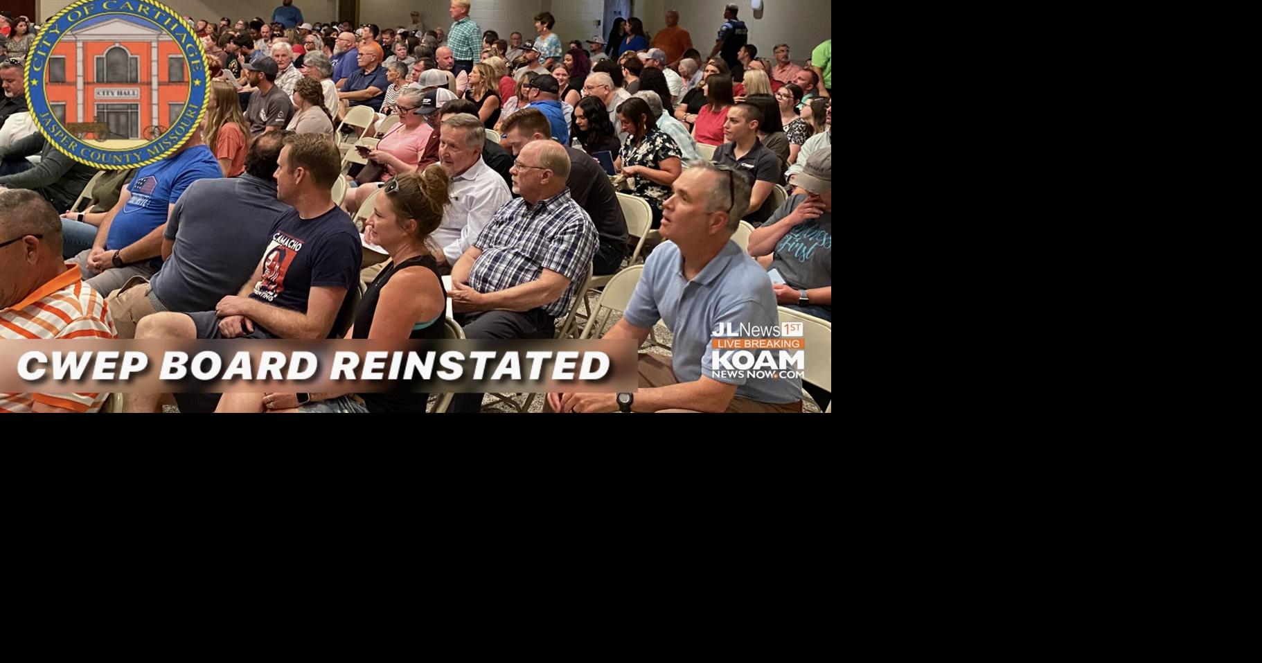 Carthage Water and Electric (CWEP) Board is reinstated Joplin News