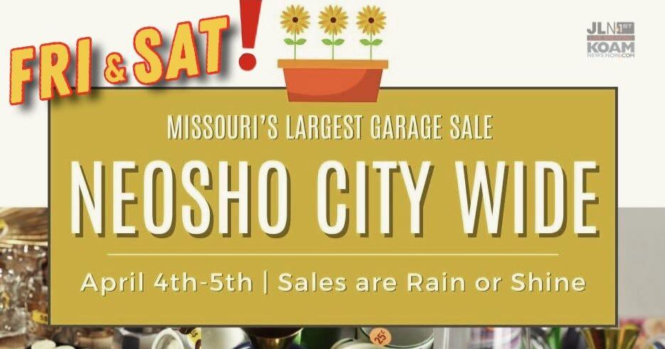 Neosho City-Wide Garage Sale is RAIN OR SHINE this Fri/Sat | Joplin